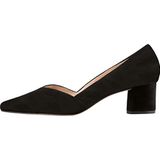 Högl - Boulevard 45 - Pumps - Zwart - Blokhak - Leer en Suède