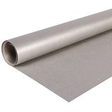 Clairefontaine 95776C rol (zilverkleurig kraftpapier, 3 x 0,70 m, 60 g, PEFC, ideaal voor je knutselprojecten), 1 stuk, zilver