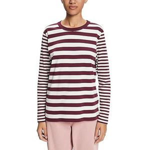 ESPRIT T-shirt voor dames, 516/aubergine 2, L