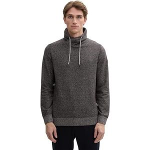 TOM TAILOR heren trui, 37119 - Zwart Paars Wit Veelkleurig, L