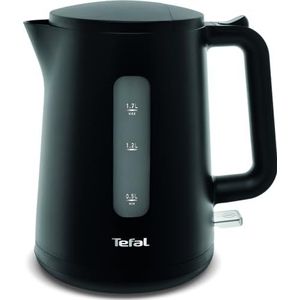 Tefal KO2008 waterkoker Principio Select | 2400 Watt | 1,7 l watertank | automatische aan/uit-schakelaar | antikalkfilter | mat zwart