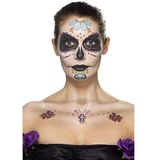 Smiffys Make-Up FX, Day of the Dead Kit, Aqua