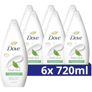Dove Essential Care Fresh Care Verzorgende Douchegel, transformeert zelfs de meest droge huid - 6 x 720 ml - Voordeelverpakking