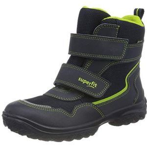 Superfit Snowcat Sneeuwlaarzen voor baby's, warm gevoerde Gore-tex sneeuwlaarzen, blauw, groen 8000, 21 EU