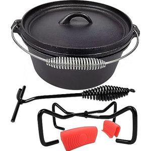 Cast Iron Camp Dutch Oven, 3,9 L, inclusief dekselheffer