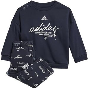 adidas Performance Sweatset - I Bluv Jogger - Navy/Wit - adidas Performance - 74 - Joggingpakken