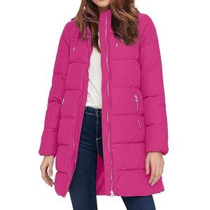 ONLY Onldolly Long Buffer Coat Otw Noos mantel dames, Fuchsia Purple, S