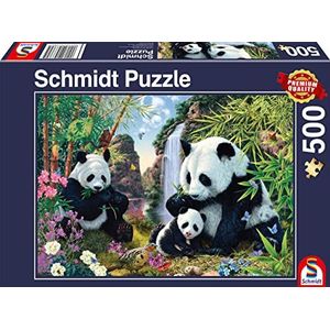 Panda Family Puzzel 500 Stukjes