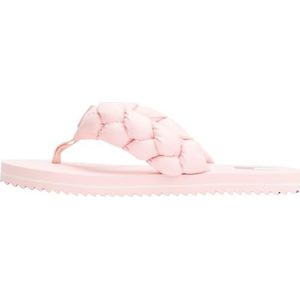 Tommy Jeans - En0en02877 - Teenslippers - Roze - Gevlochten Thong Strand Sandaal