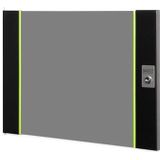 DIGITUS glazen vervangende deur voor Unique-netwerkkast – 9 HE – geschikt voor DN-19 09-U-SW, DN-19 09U-6/6-SW, DN-19 09-U-3-SW – met slot en sleutel – veiligheidsglas – zwart