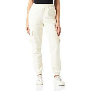 Urban Classics Dames High Waits Cargo joggingbroek voor dames, wit, 3XL