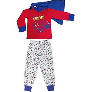 Pyjama voor jongens, lange mouwen, Super Cosmo + afneembare omhang, maat 116/128 cm