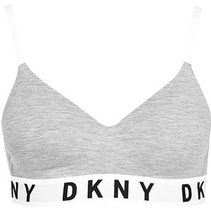 DKNY Vrouwen Gezellige Vriendje Wirefree Pushup Bra Push, Heather Grijs/Wit/Zwart, S