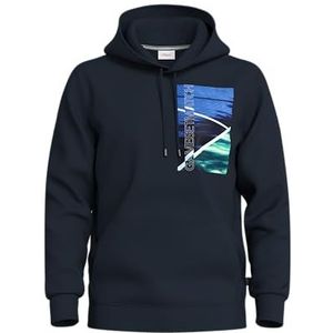 S.Oliver Hoodie met Printopdruk Marine