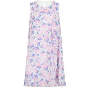 Betty & Co Dames 1425/3275 jurk, klassiek blauw-roze, 36, Classic Blue-pink, 36