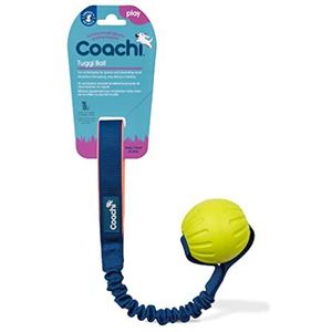Coachi Tuggi Ball, Robust Design, Lightweight, Tough, Safe & Fun, Stretchy Bungee Handle, Perfect for all Dogs & Puppies, Reward Training, Recall, Interrupting Biting & Chewing, Perfect For Agility.