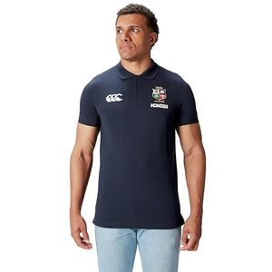 Canterbury Heren British and Irish Lions Pique Polo T-shirt, Dark Sapphire, X-Small