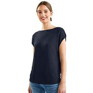 Street One T-shirt voor dames, blauw (deep blue), 40