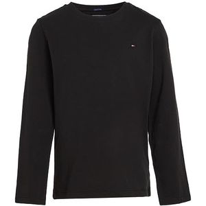 Tommy Hilfiger Basic CN Knit L/S T-shirt voor jongens, Meteoriet, 80 cm