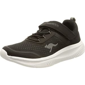 KangaROOS Unisex K-FT Tech EV sneakers, Jet Black/Steel Grey, 40 EU