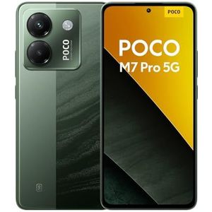 POCO M7 Pro 5G Smartphone, 12+512GB, Green, Clear 50MP Sony camera with OIS, 5110mAh battery, 45W turbo charging, 120Hz eye-care AMOLED display (No power adapter included)