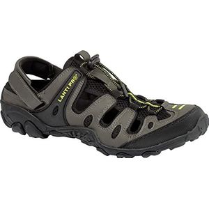 Lahti PRO Veiligheidssandaal | Maat: 42 | kaki/zwart/groen | lichte werksandalen | werkschoen | veiligheidsschoenen | zomersandalen | herenschoenen