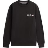 TOMMY HILFIGER Sweatshirt  cranberry / zwart / wit