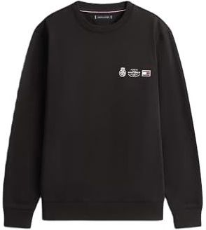 TOMMY HILFIGER Sweatshirt  cranberry / zwart / wit