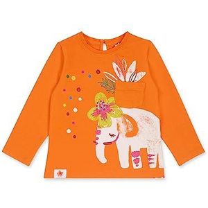 Tuc Tuc Lang T-shirt met gebreid patroon, oranje, Oranje, 6 Maanden