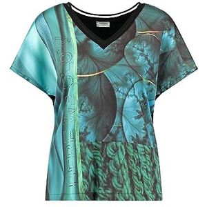 Gerry Weber T-shirt voor dames, groen opdruk, 46