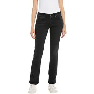 Replay New Luz Skinny Bootcut Jeans voor dames, 098 Black, 28W x 32L