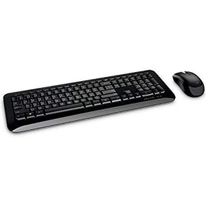 Microsoft Wireless Desktop 850 RF Wireless QWERTY Nordic Space Black - Toetsenborden (standaard, draadloos, RF Wireless, QWERTY, zwart, muis inbegrepen)