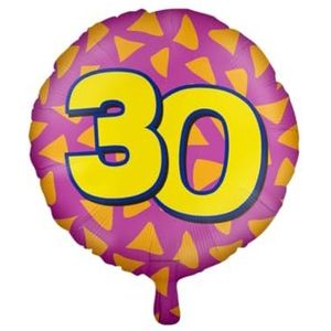 PD-Party 7042123 Gelukkig Folie Ballonnen Happy Balloons Viering Feest Decoraties - 30 Jaren, Roze/Goud, 46cm Lengte x 46cm Breedte x 46cm Hoogte