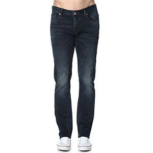 SELECTED HOMME heren Straight Leg Jeansbroek Three Dean 4164 Dark Jeans Noos I