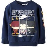 NAME IT - NMMOSMUS BATMAN - Sweatshirt - Marine - Rood - Zwart - Wit