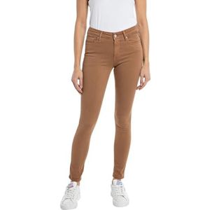 Replay Luzie Hyperflex Colour X-Lite Skinny fit jeans voor dames, 348 Tobacco, 23W x 28L