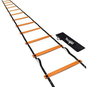 Yes4All K1J7 Agility Ladder, 12 Sporten, Oranje