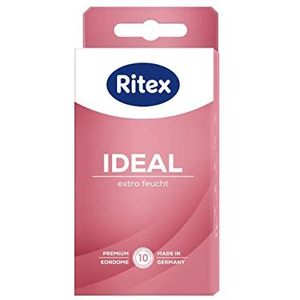 Ritex IDEAL condoom, extra vocht, extra glijmiddel, 10 stuks, Geproduceerd in Duitsland