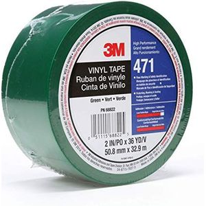 3M Hoge kwaliteit zacht PVC plakband, 50 mm x 33 m, groen