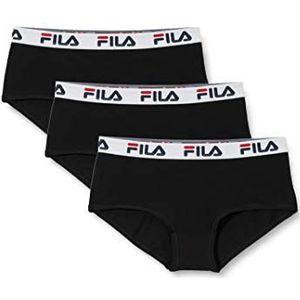 Fila Damesslip van katoen, ondergoed voor dames, duurzaam en natuurlijk, 3 stuks, Fu6044n, XS