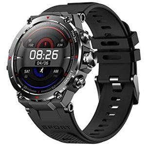 DCU TECNOLOGIC GPS-smartwatch, smartwatch, Amoled HD-touchscreen, 14 sportmodi, apps en oproepmeldingen, IP68, zwart