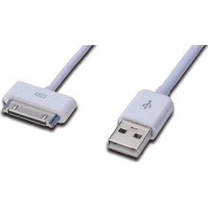 Assmann 31001 Ednet 30-polig USB A oplader voor Apple (5m)