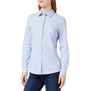 JdY Dames Jdymio L/S Shirt WVN Noos Shirt, Blauw (Cashmere Blue Stripes: Cloud Dancer)., 34