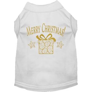 Mirage Huisdier Producten Gouden Kerstmis Present Hond Shirt_P