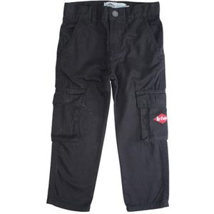 Lee Cooper Cargobroek voor jongens, broek met meerdere zakken, katoen, zwart, 6 jaar, Zwart, 6 Jaren