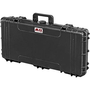 Max Cases MAX800 Lege waterdichte koffer, luchtdicht om gevoelige apparatuur en materialen te dragen en te beschermen, zwart, 800 x 370 x 140 mm