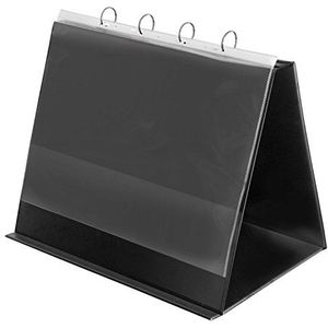 Veloflex 4132280 - tafelflipchart DIN A3, presentatie, flipchart, opstelringboek, van pvc, landschapsformaat, zwart, 1 stuk