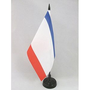 Republiek van de Krim Tafel Vlag 14x21 cm - Rusland - Krim Bureau Vlag 21 x 14 cm - Zwarte plastic stok en voet - AZ FLAG