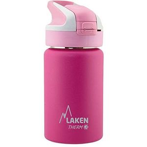 Laken Unisex – thermofles voor volwassenen met zoemmitsluiting 0,35 L thermosfles, roze, 0,35
