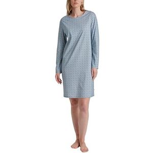CALIDA Dames Ornament Nachthemd, Blue Cotton, 36-38, blauw katoen, 36/38